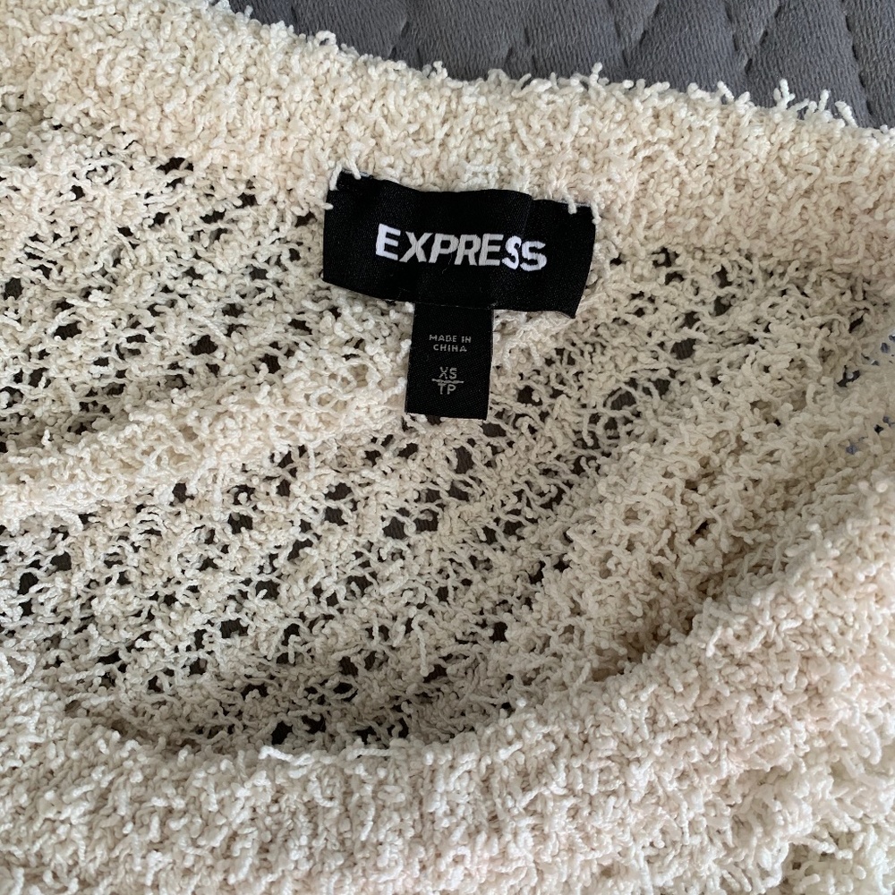Eyelash Fringe Open Stitch Pullover Sweater - Picture 4 of 6